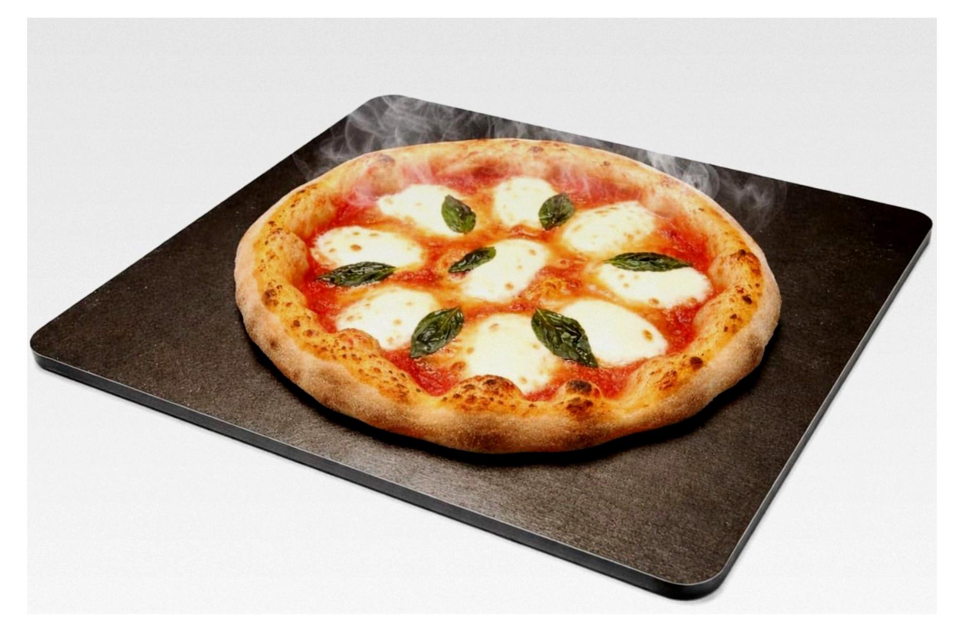 Markenlos Backstahl für Pizza und Brot 38 x 33 cm / 8 mm Stärke