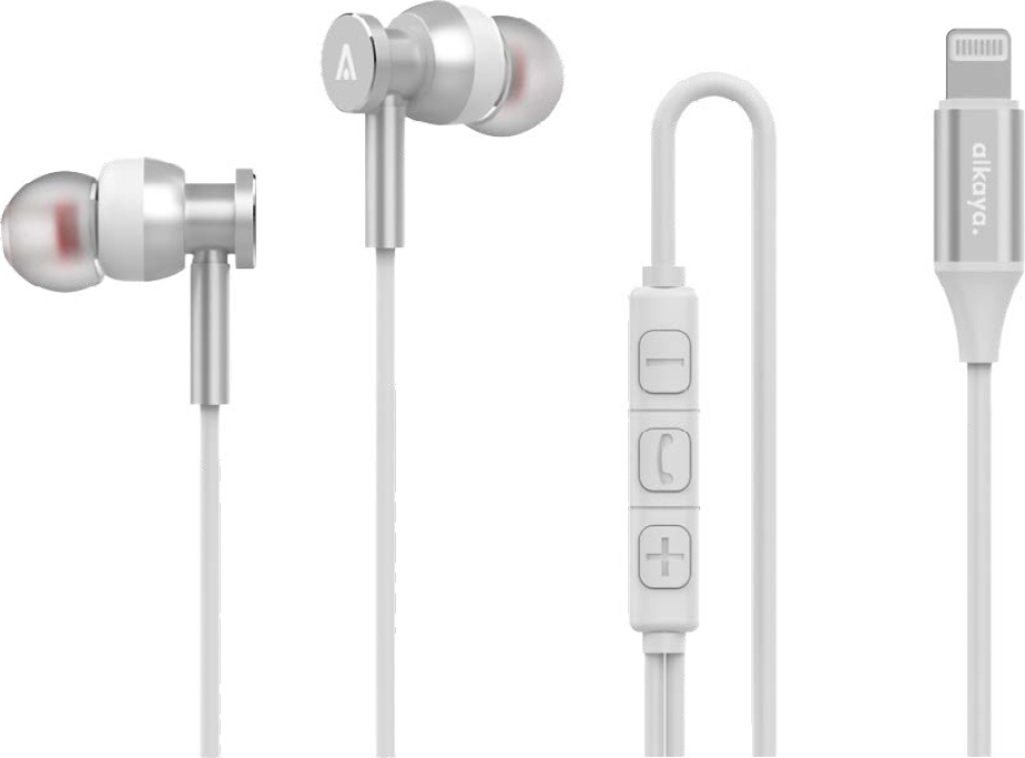 alkaya Quantum Direct Sound Lightning Kabel Headset White (BH-30007)