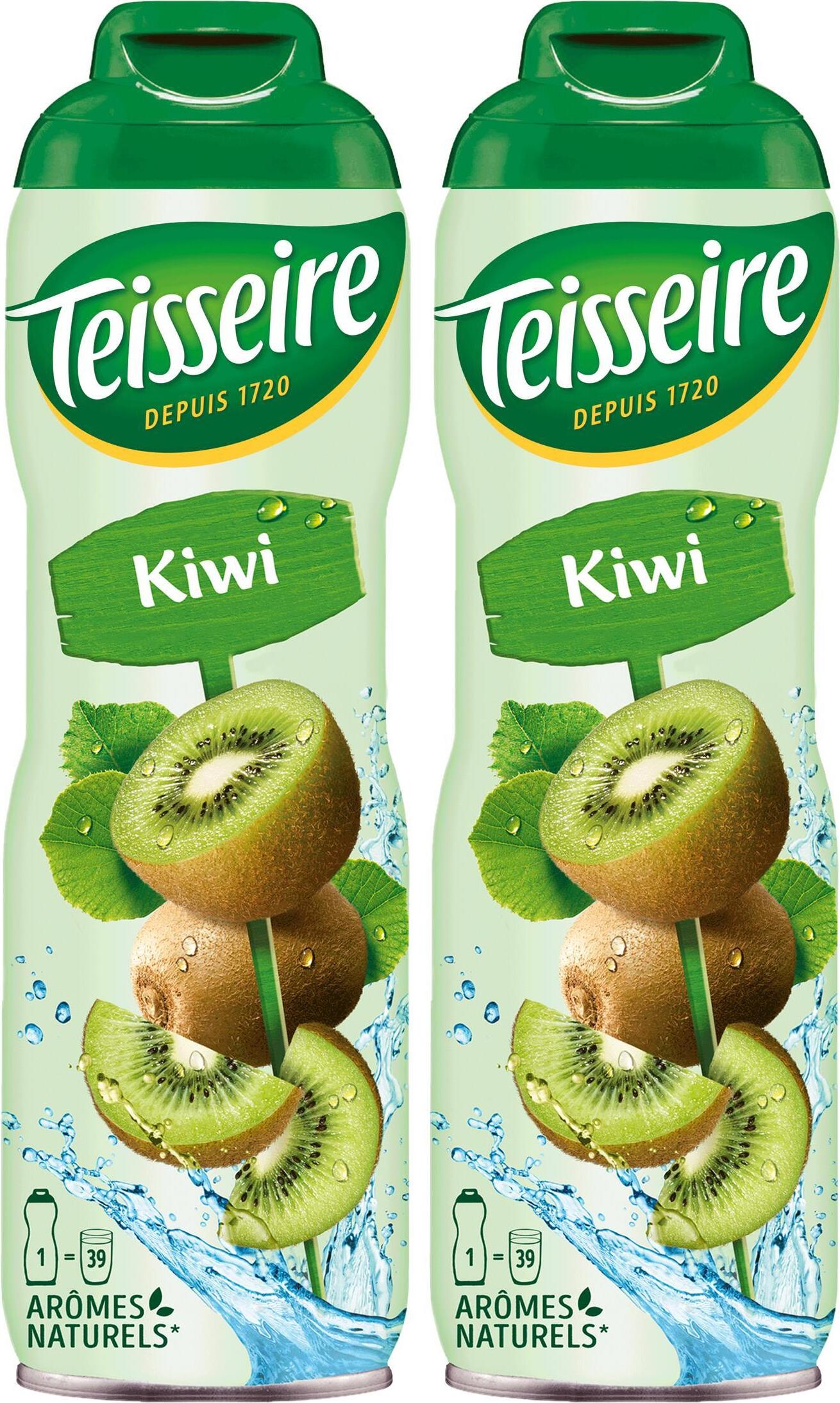 Teisseire Getränke-Sirup Kiwi 600ml - Intensiv im Geschmack (2er Pack) 75204