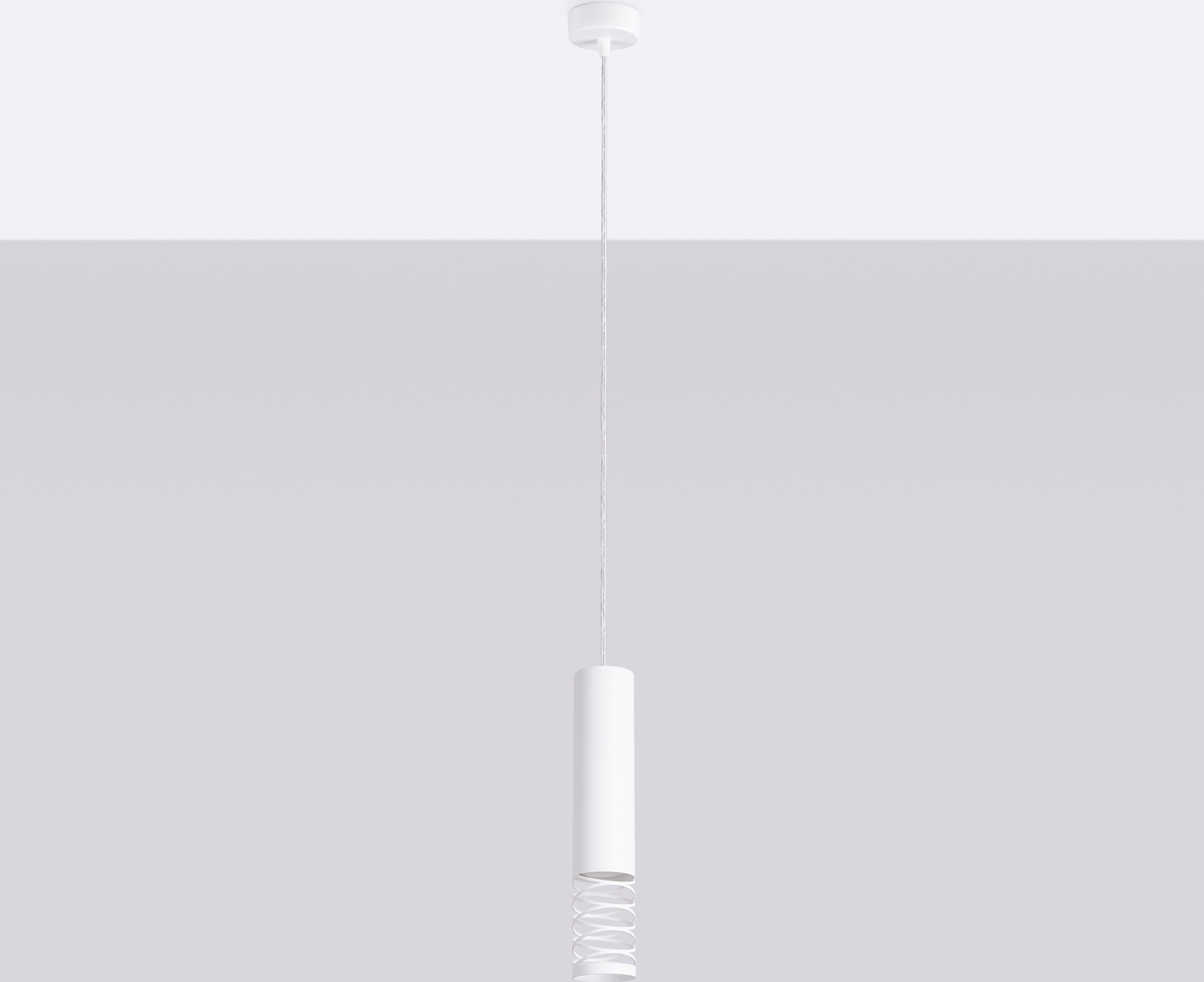 Pendelleuchte LAMI 1 weiß 1xGU10 10W Stahl 125x8x8cm Sollux Lighting