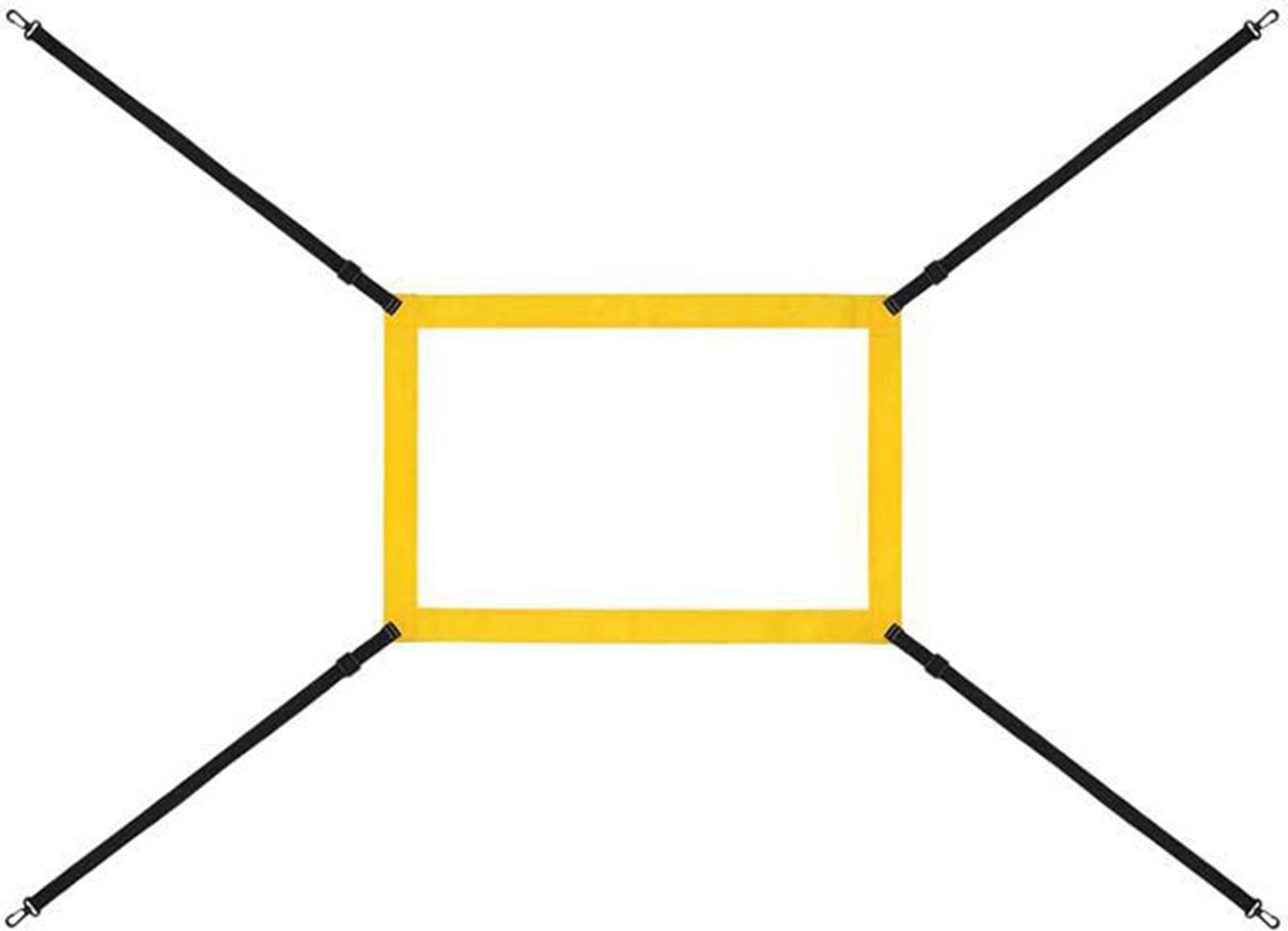 Homedvery Baseball Strike Zone Zielnetz mit Haken Tragbares Softball-Baseball-Pitching-Genauigkeitstrainingsnetz Einstellbares Schlag-, Schlag- und Fangübungsnetz 4135231@Hdvery