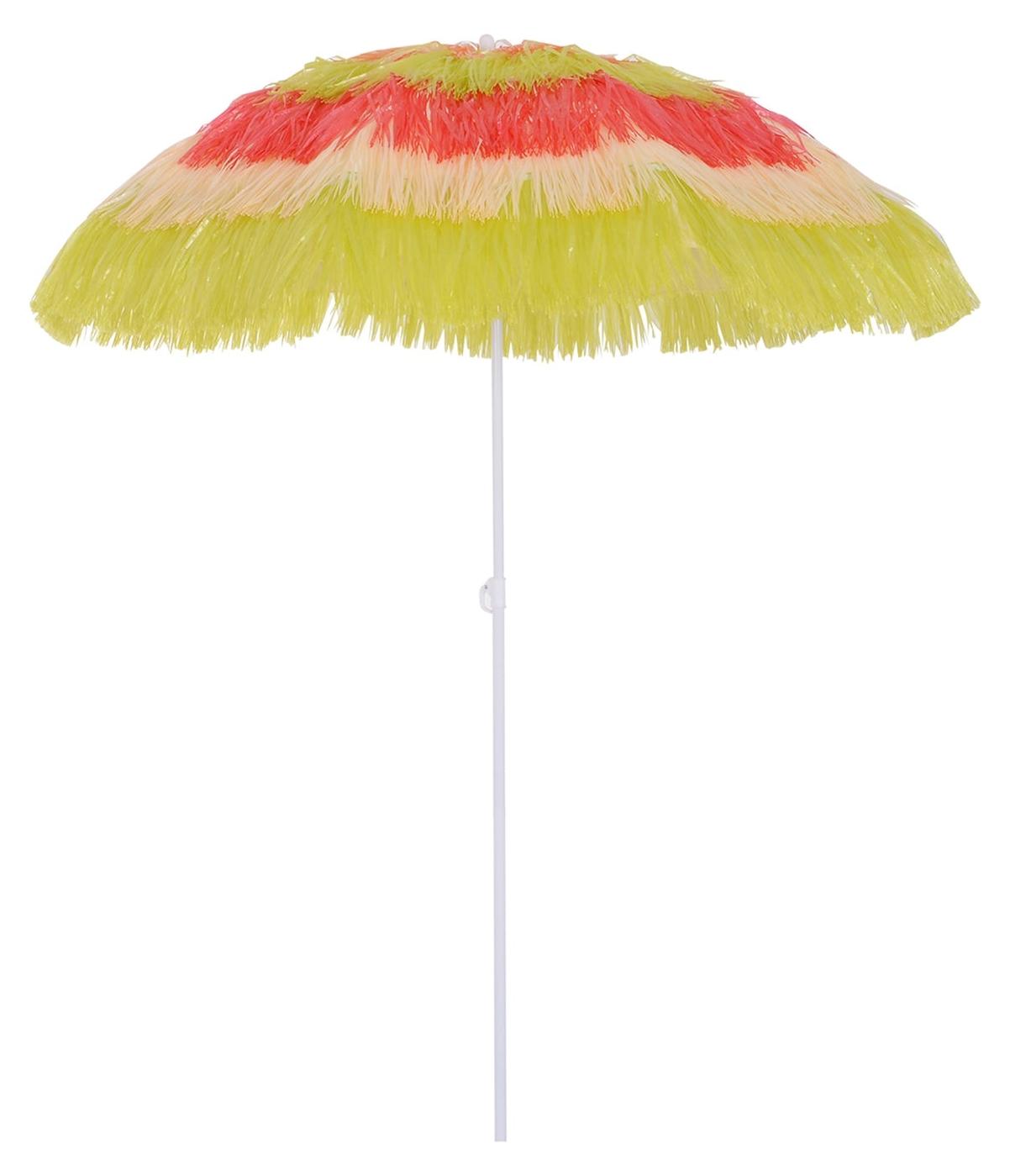 Northio Sonnenschirm Hawaiischirm Strandschirm Partyschirm Gartenschirm In Verschiedenen Farben, 4 Modelle (Hawaiischirm/Ø160Cm/Bunt)