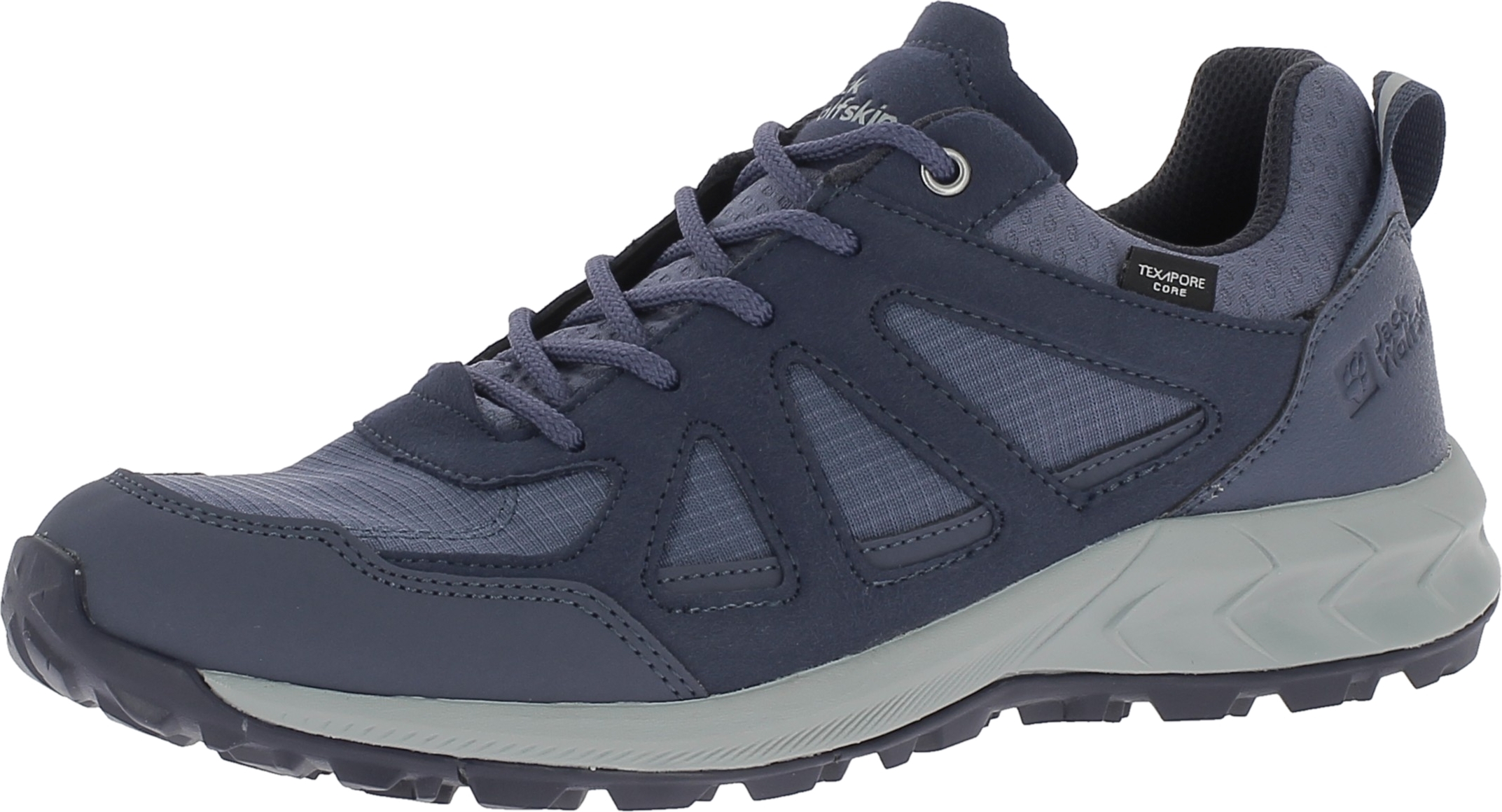 Jack Wolfskin Woodland 2 Texapore Low W Wanderschuh Blau in Gr. 37 4051341_1388_040