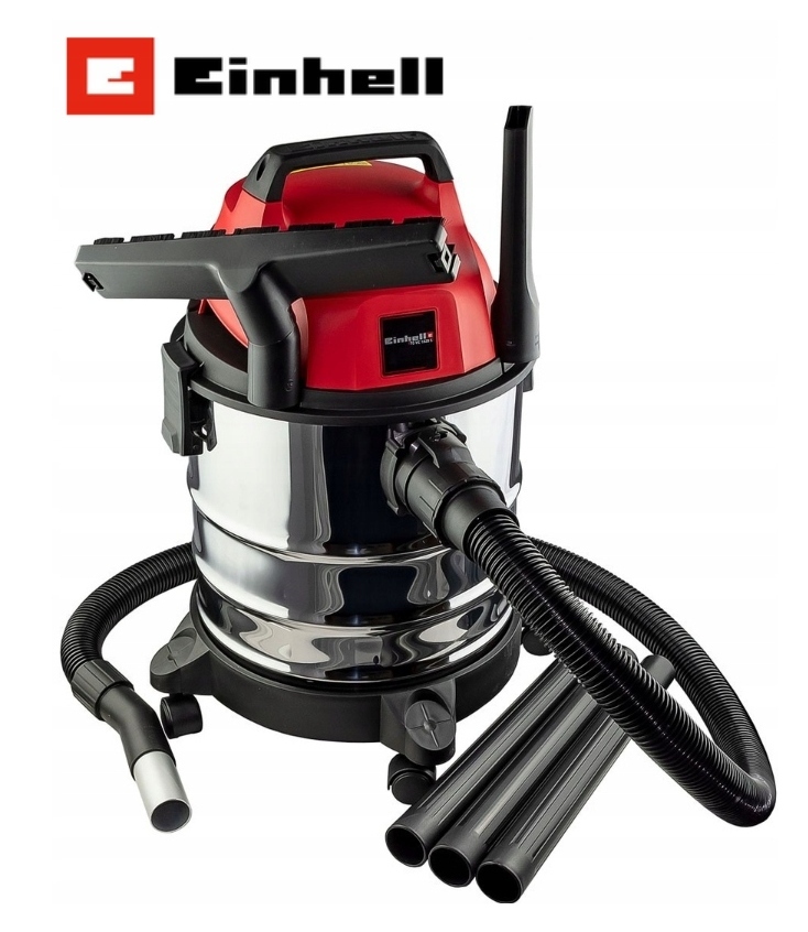 Einhell Priemyselný Vysávač 1250W 20L Suchý/Mokrý Z Nerezovej Ocele