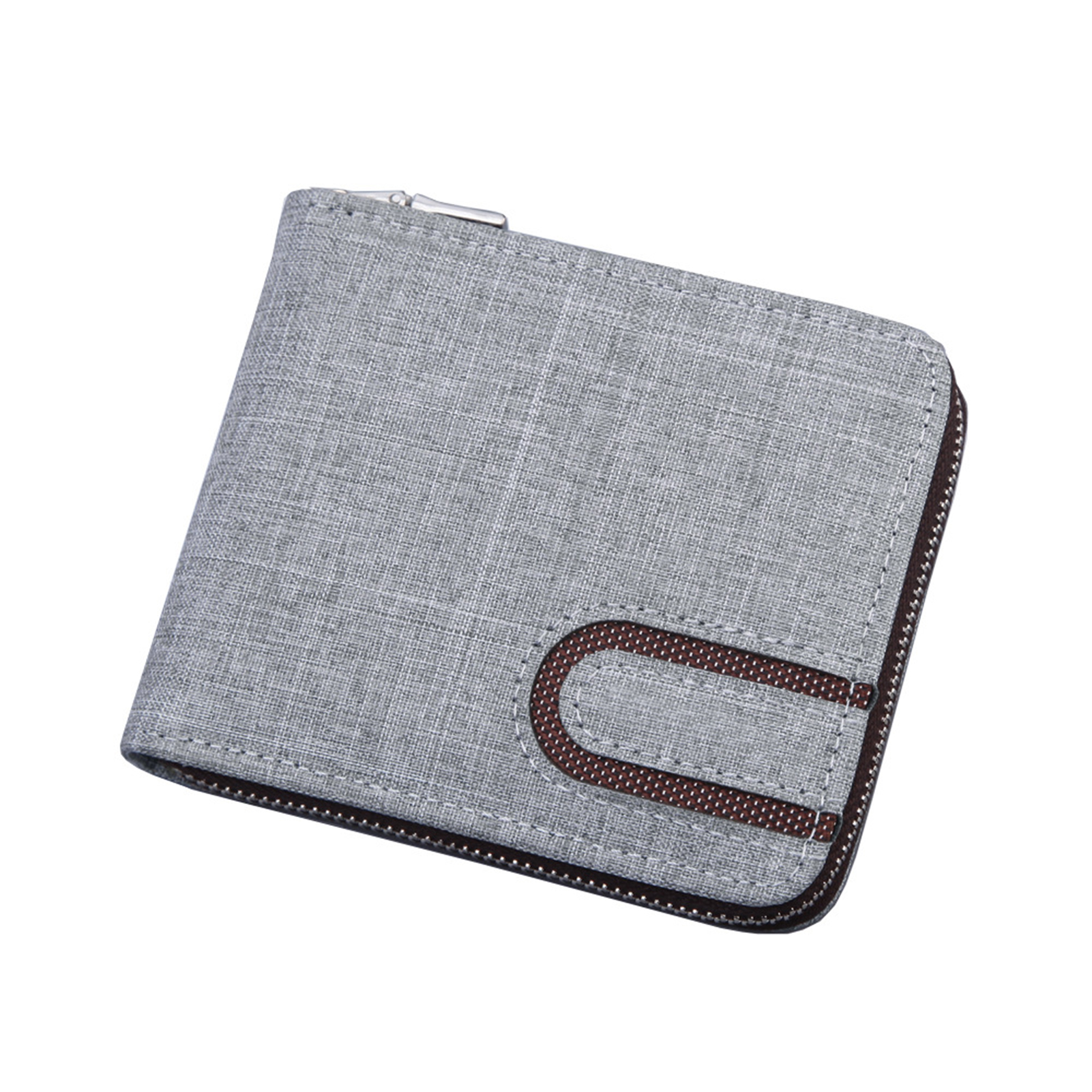 PMALT Herrenmode Bifold Multi Card Slots Geldbörse Karte Bargeld Kurze Halter Geldbörse Schwarz