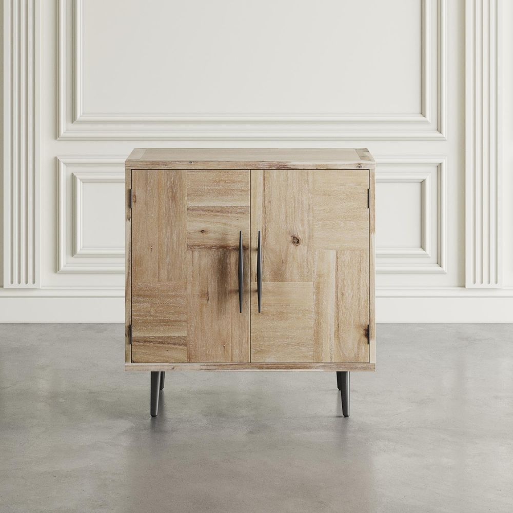 VENETI Avola AV2297-33 Kommode Mid-Century Modern aus Akazienholz, 84x43x86,5 cm 055-10-00074