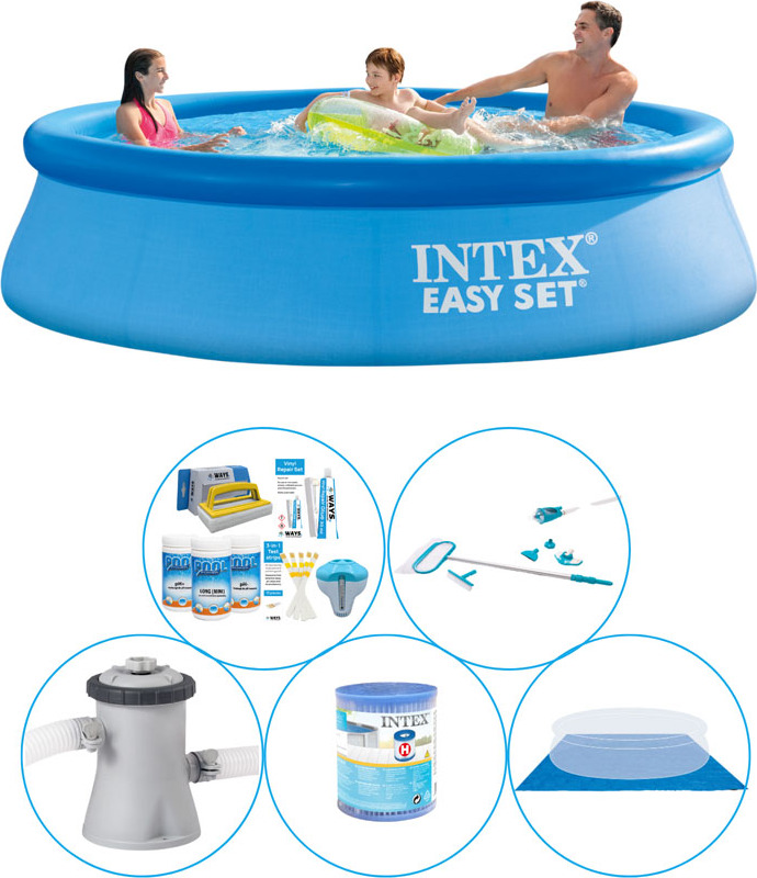 Bazén vrátane príslušenstva - 6 kusov - Intex Easy Set Round 305x76 cm