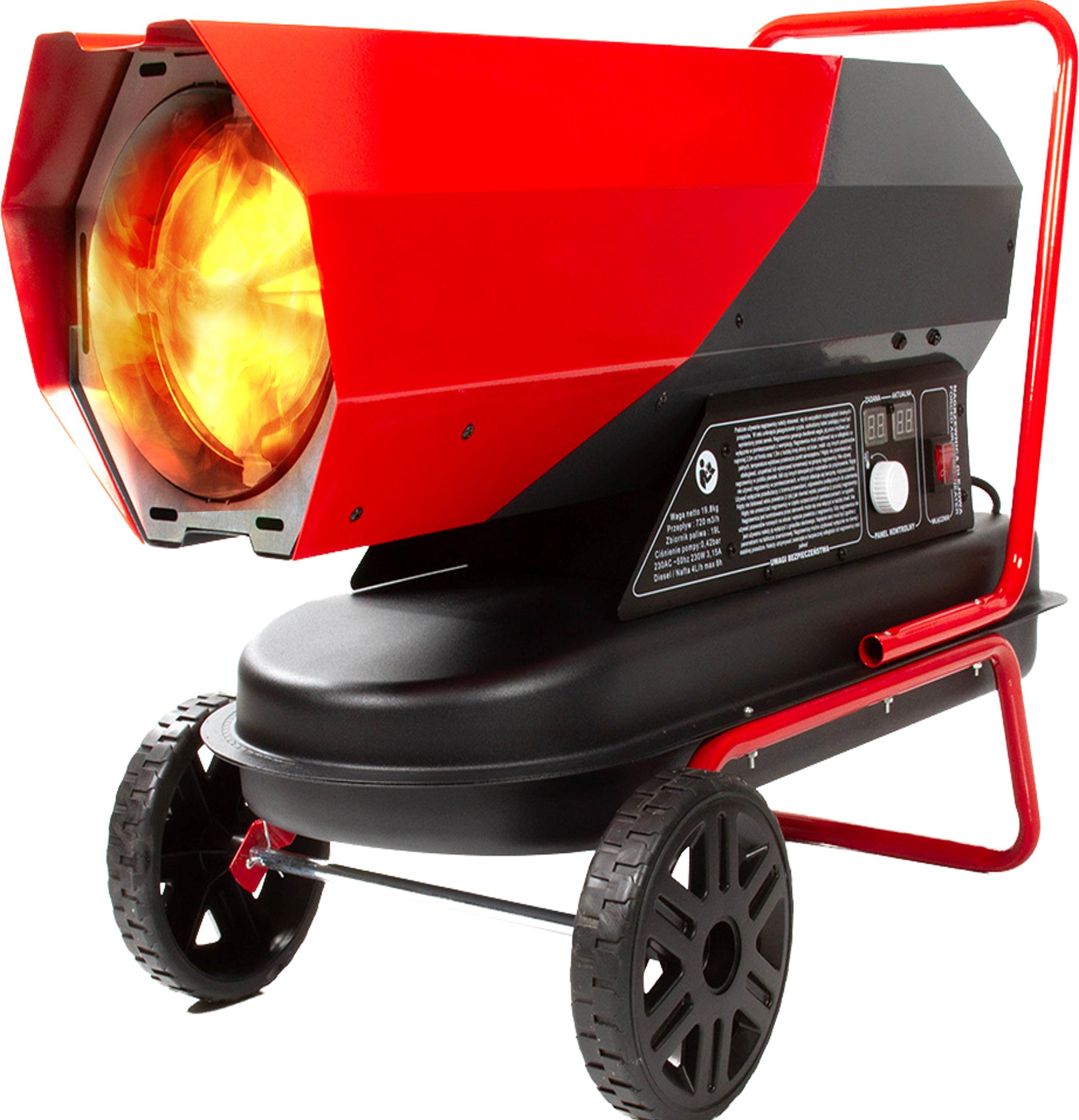 MARPOL | Ventilátor olejového ohrievača, vykurovací výkon 40 kW, vykurovacia pištoľ, ohrievač na stavenisko