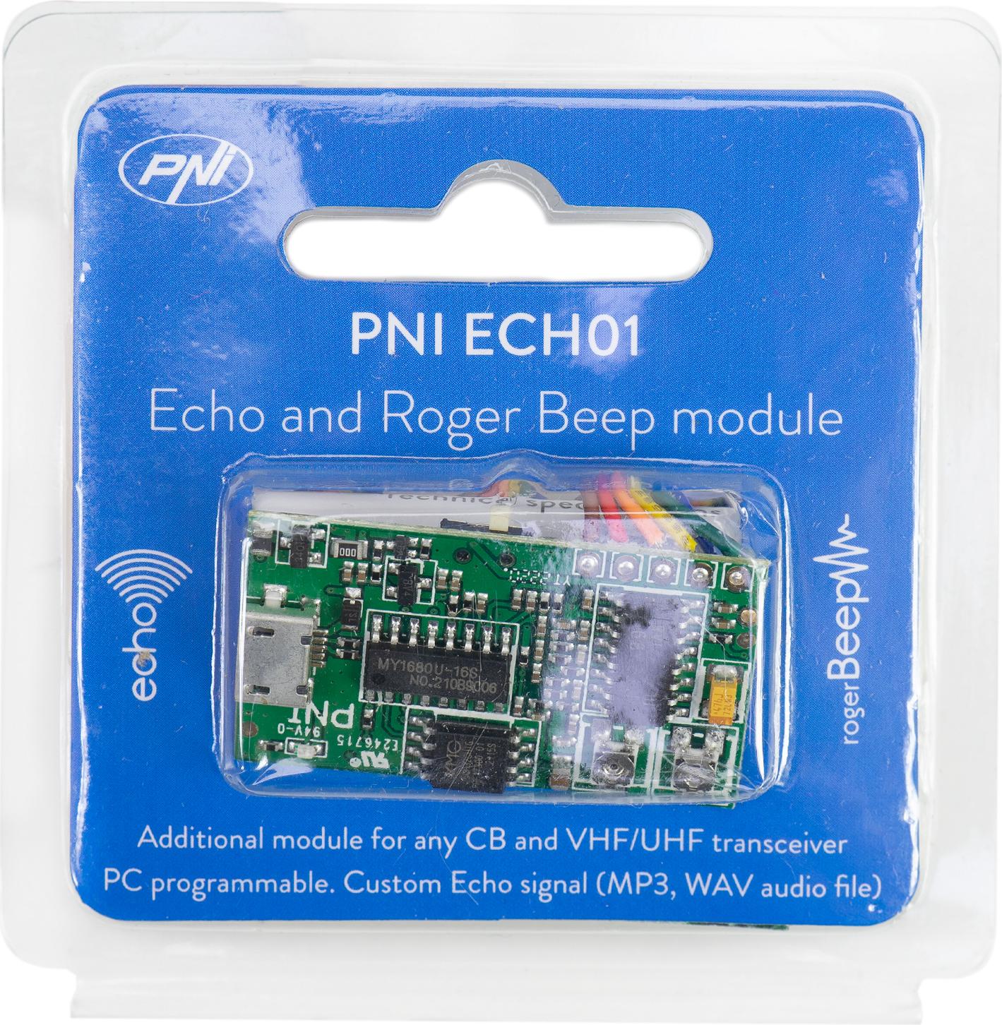 Echomodul und Roger Beep PNI ECH01 bearbeitbar über Micro-USB-Kabel MP3-Format Länge 1,5 Sekunden PNI-ECH-R-01