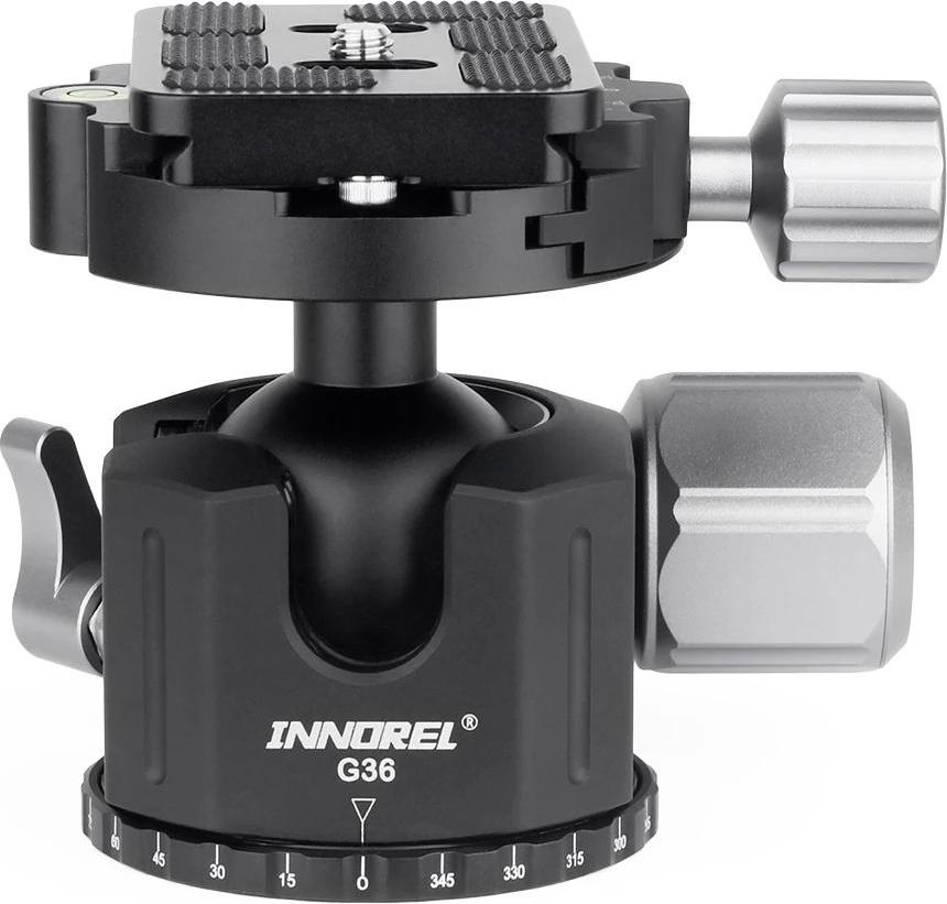 Statívová hlava, plochá konštrukcia, funkcia 360° panoráma, guľová hlava G36