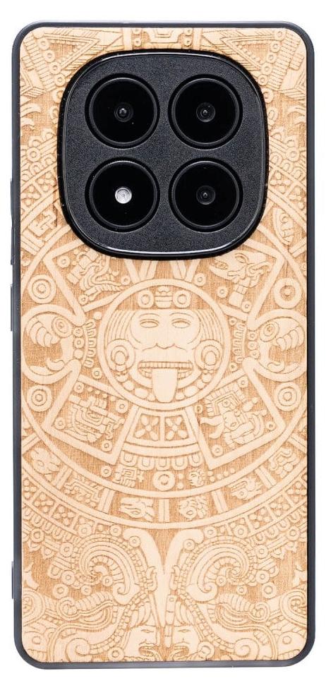Holzhülle für Xiaomi Redmi Note 15 Pro 5G, Bewood Aniegre Aztekischer Kalender