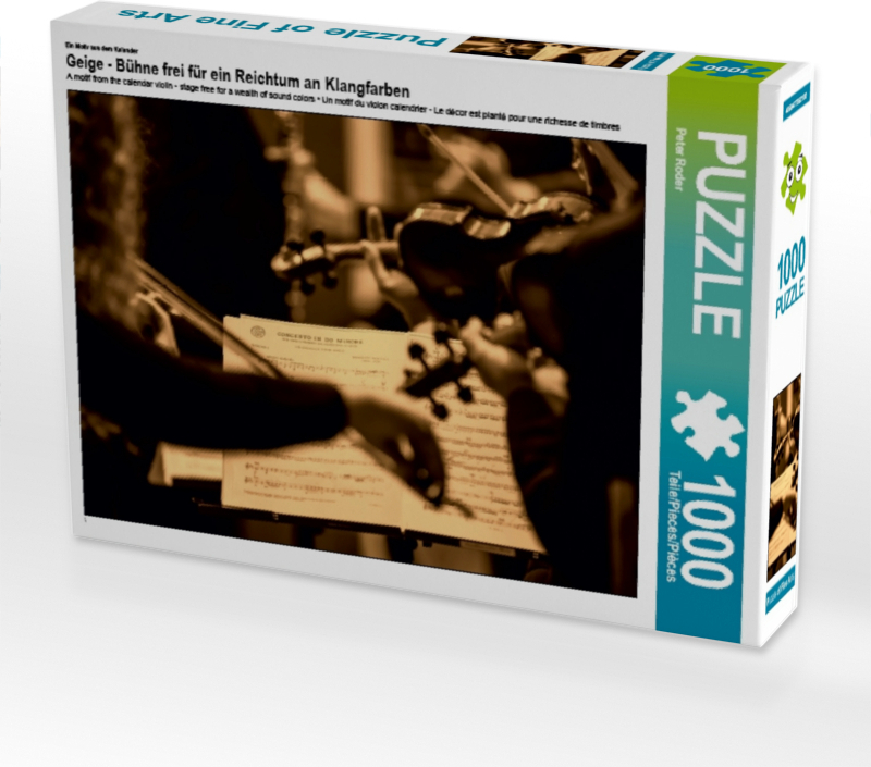 CALVENDO Puzzle Ein Motiv aus dem Kalender Geige - Bühne frei für ein Reichtum an Klangfarben | 1000 Teile Lege-Größe 64x48cm Foto-Puzzle für glückliche Stunden