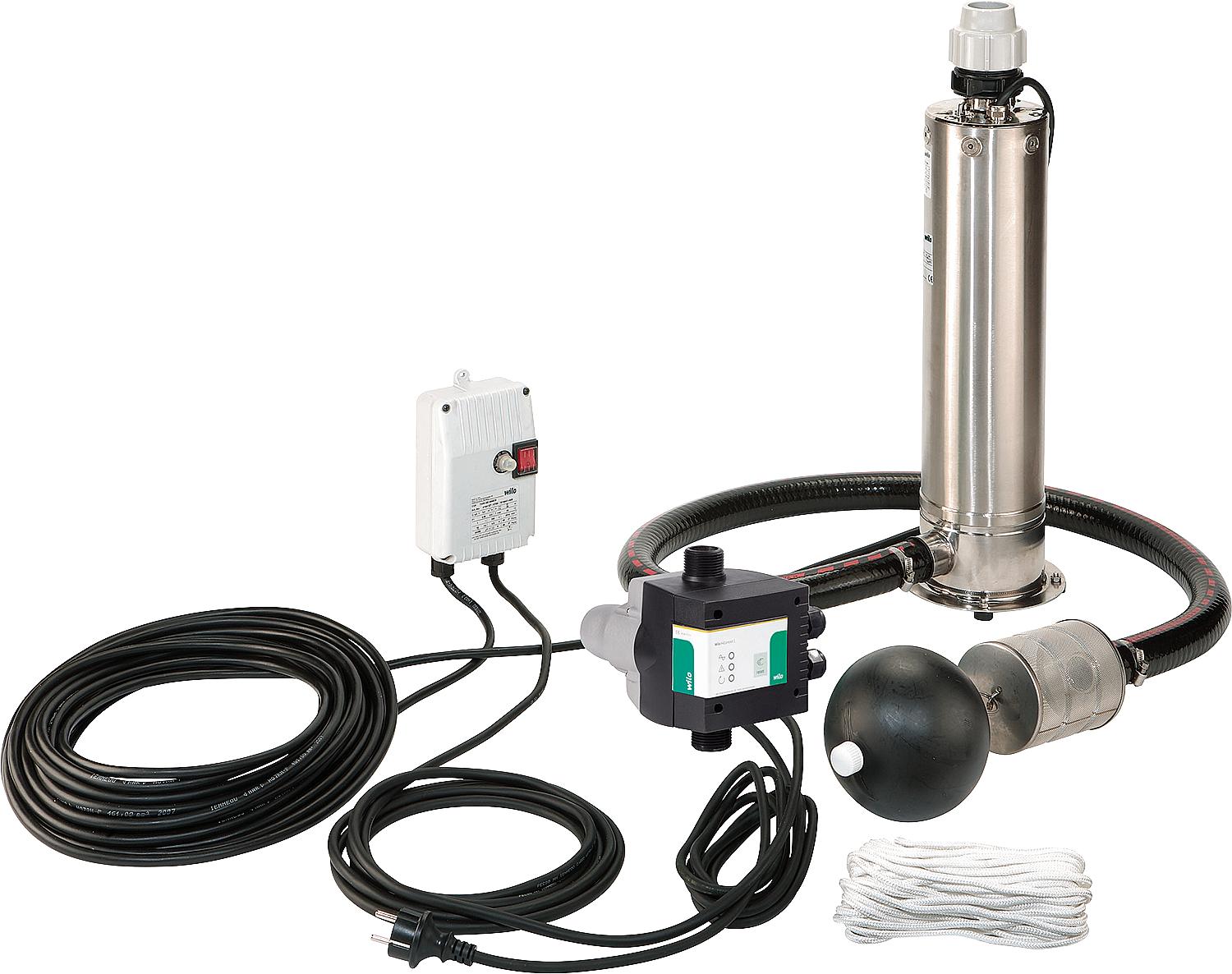 Wilo Unterwassermotor-Pumpe Plug & Pump Sub TWI 5-SE-306 EM, Rp 11/4, 230 V, 750 W 2543633