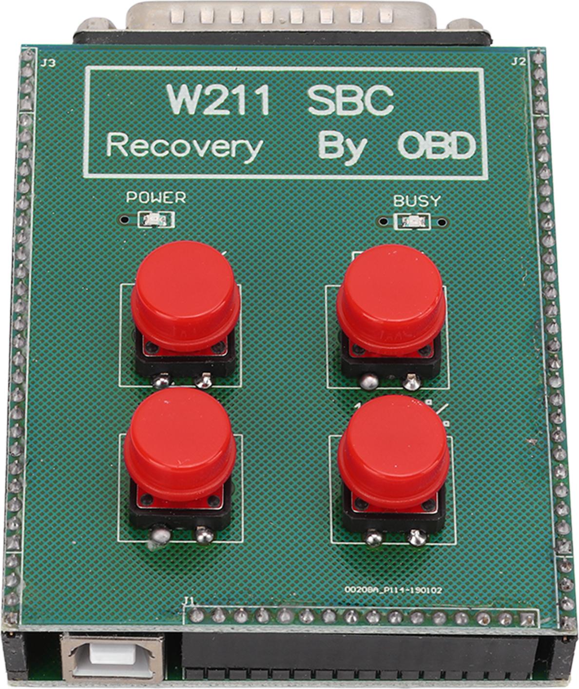 OBD2 SBC Reset Tool Metal ABS Repairing Device Replacement pre Mercedes Benz W211 R230Green