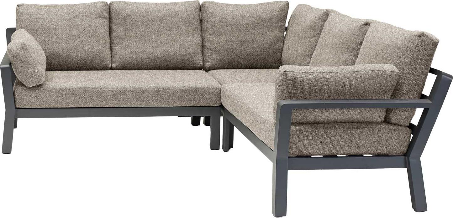 LC Garden Avena Speiseloungeset 3-tlg. Anthrazit/Braun