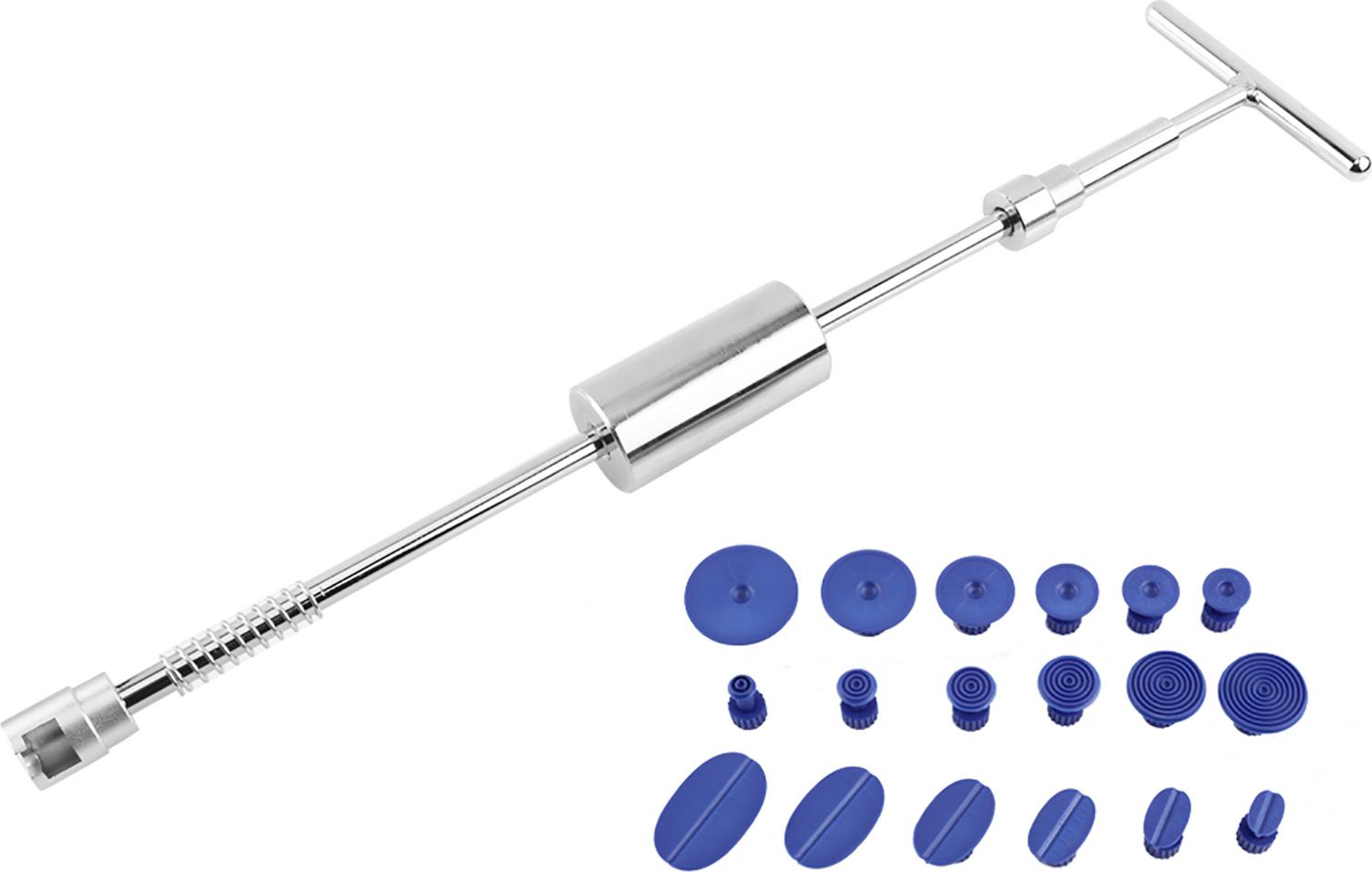 Gistuch Dent Repair Kit, silberblaues Körperpaneel Abzieher Hochleistungs -T -Bar -PDR -Typ für Wartung