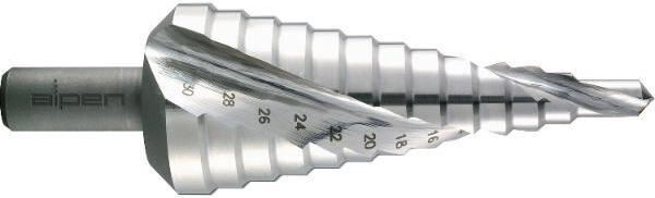 Alpen Stufenbohrer Gr.1 HSS Co5 2 Schneiden Bohrer ø 4.0-12.0 mm O4323