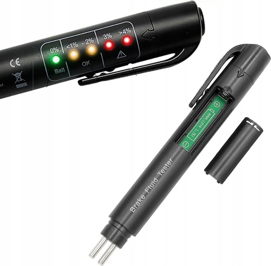 EDIBAZZAR | Bremsflüssigkeitstester, LED, 5 Stufen DOT 3 4 5, Wassergehalt 0000_JQ55