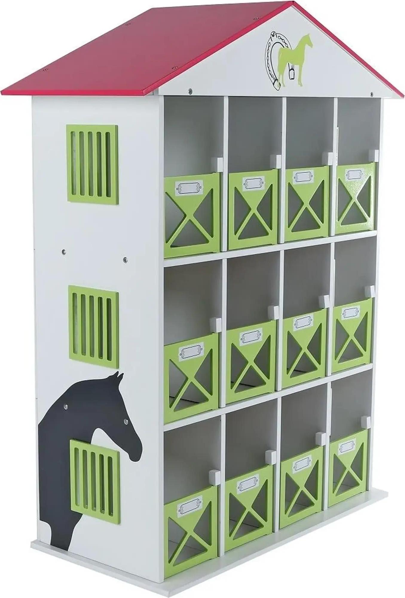 Van Manen Kids Globe Horses Pferdehotel (12 Pferde, 1:24, Kinder Bauernhof Zubehör) 4378130