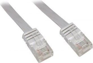 Goobay Wentronic CAT 6 Flach-Patchkabel, U/UTP, Weiß, 1 m - Kupfermaterial 95151