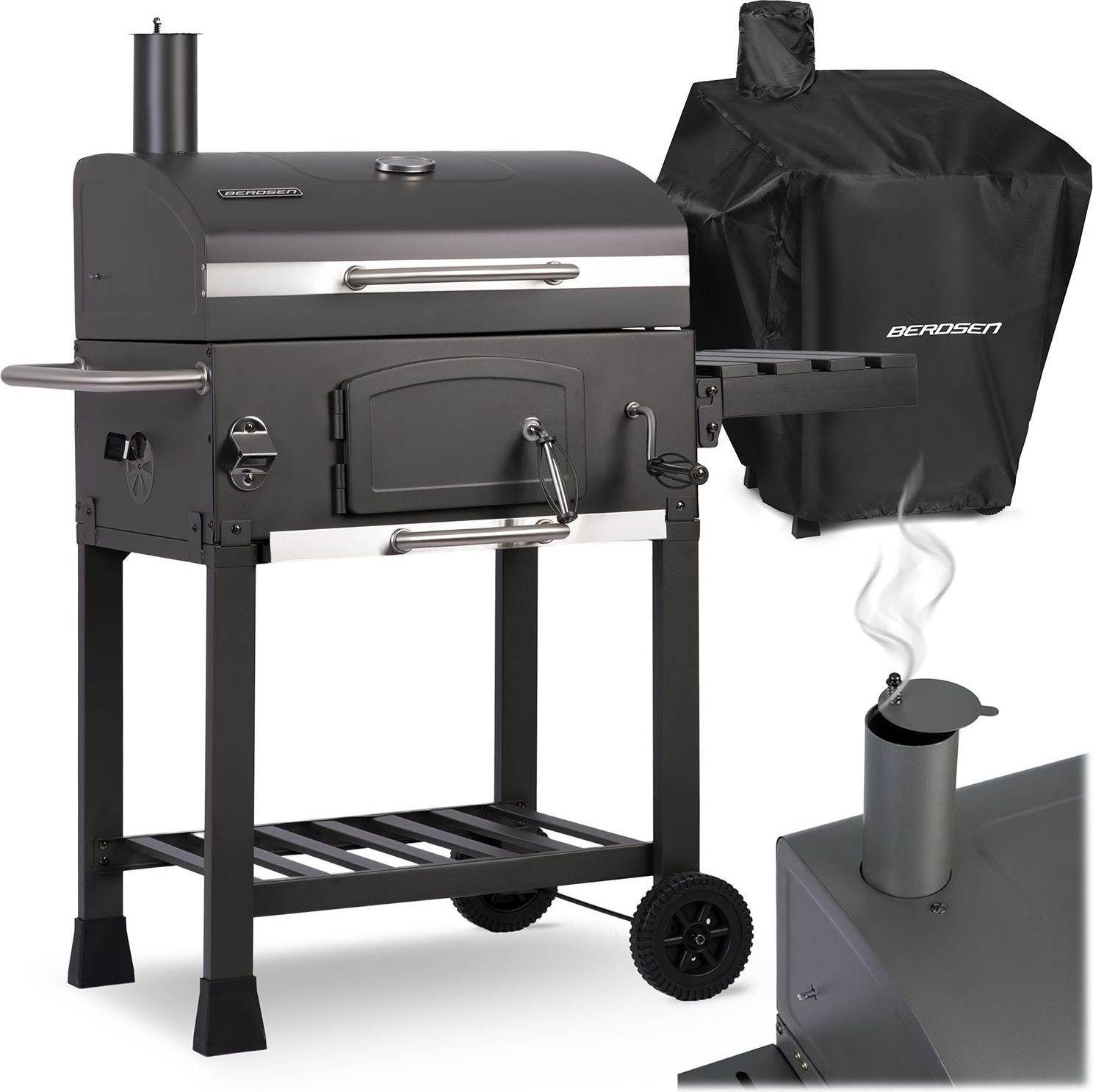 Berdsen BD-891 schwarzer Holzkohlegrill mit Abdeckung