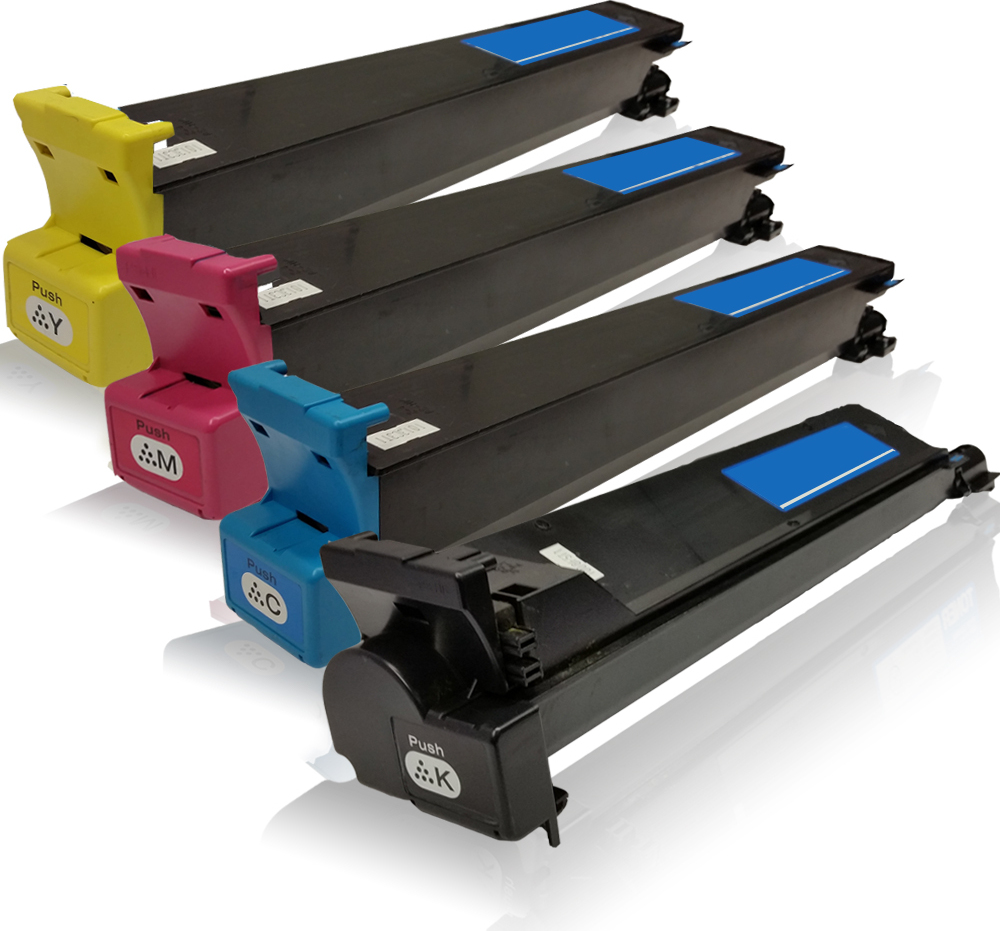 Print-Klex GmbH & Co.KG 4x kompatible Tonerkartuschen für Konica Minolta BizhubC240 BizhubC250 BizhubC250P Bizhub C240 Bizhub C250 Bizhub C250P Bizhub C 240 Bizhub C 250 Bizhub C 250 P TN-210K TN-210C TN-210M TN-210Y Black Cyan Magenta Yellow Sparset AM-44C25000B01