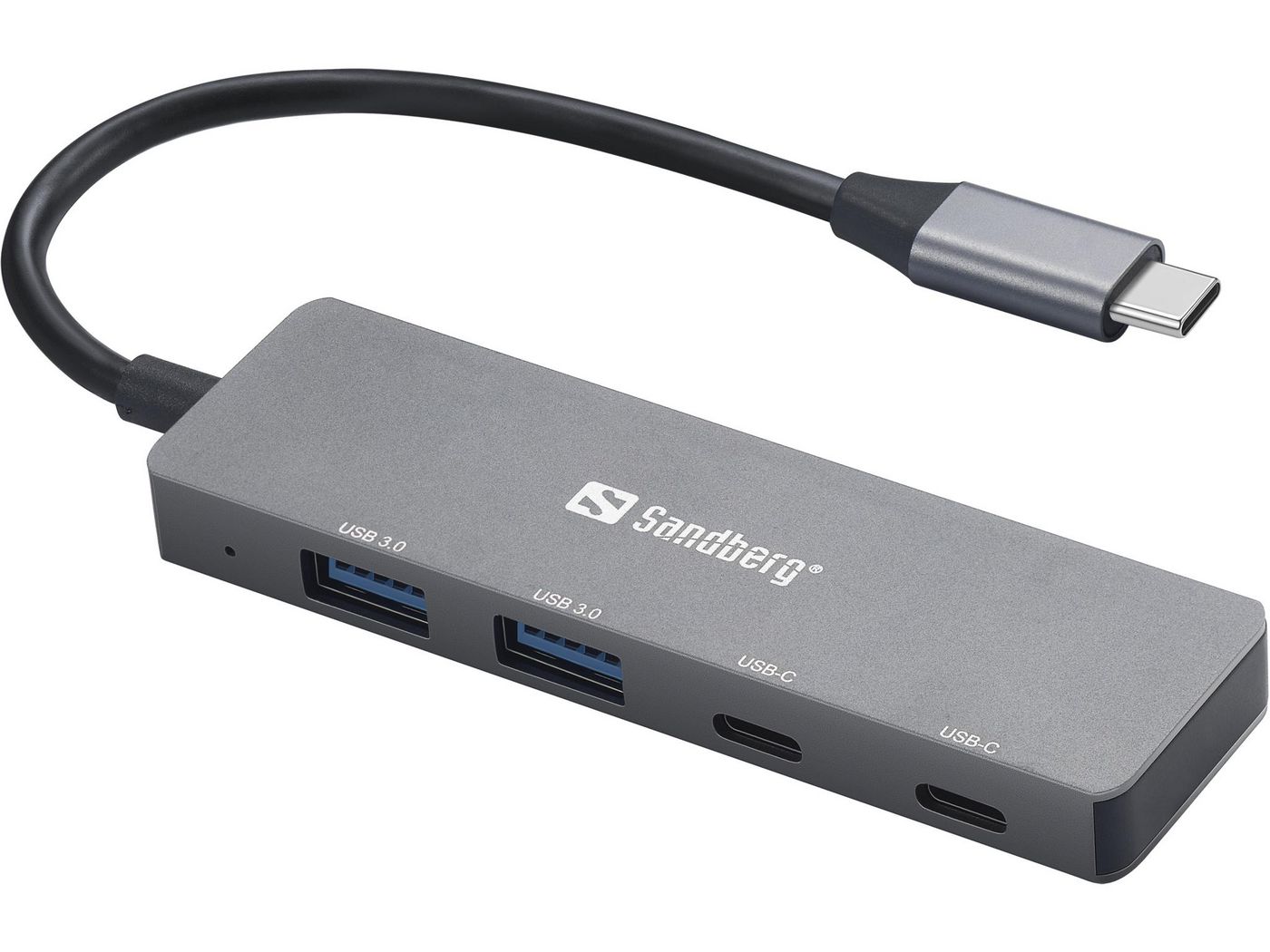 Rozbočovač SANDBERG USB-C na 2xUSB-A + 2xUSB-C