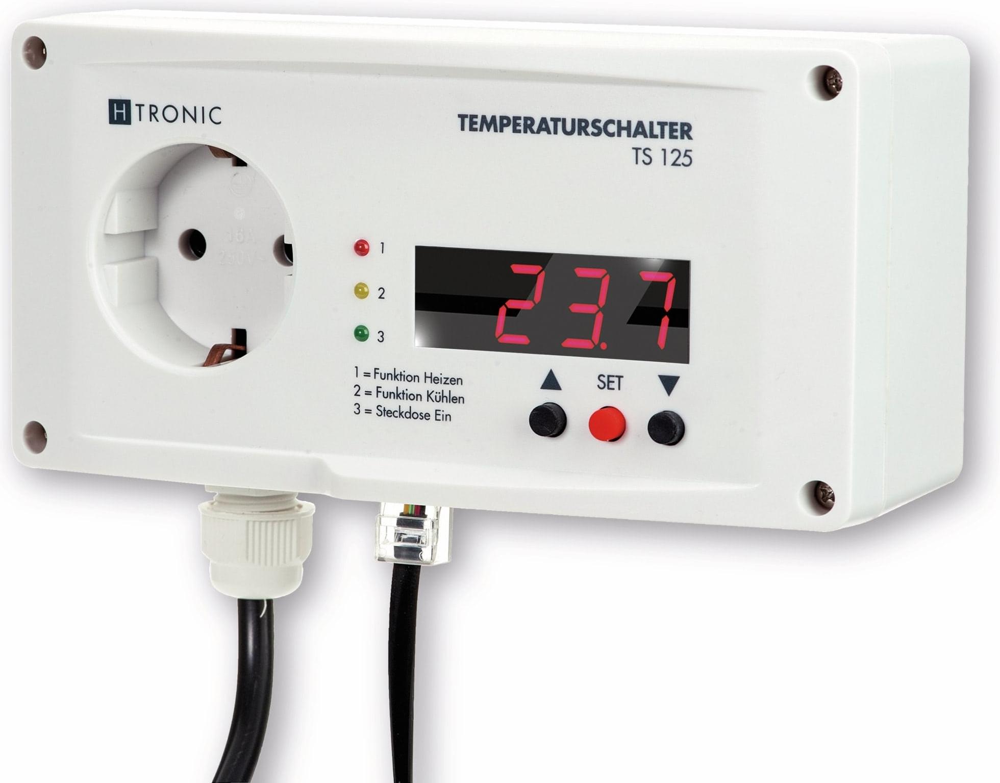 H-Tronic Temperaturschalter TS 125 Teich-Temperaturregler 11900