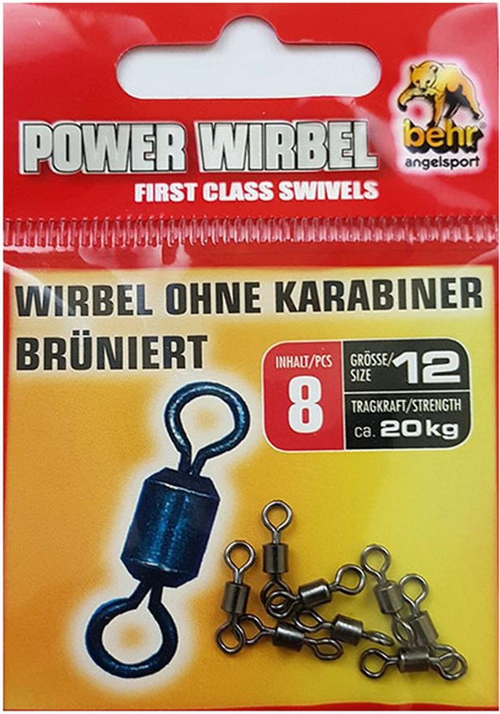 Behr Angelsport GmbH 8 Karpfen Wirbel Tönnchenwirbel Gr. 12