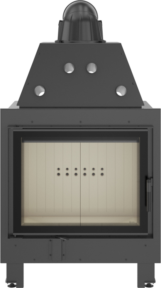 Oceľový krb MBA 17 kW Ø 200 dvojité sklo