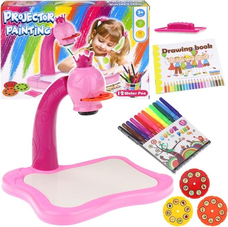 Nobo Kids Zeichenprojektor, Mallernprojektor, Tisch, Folien, Marker