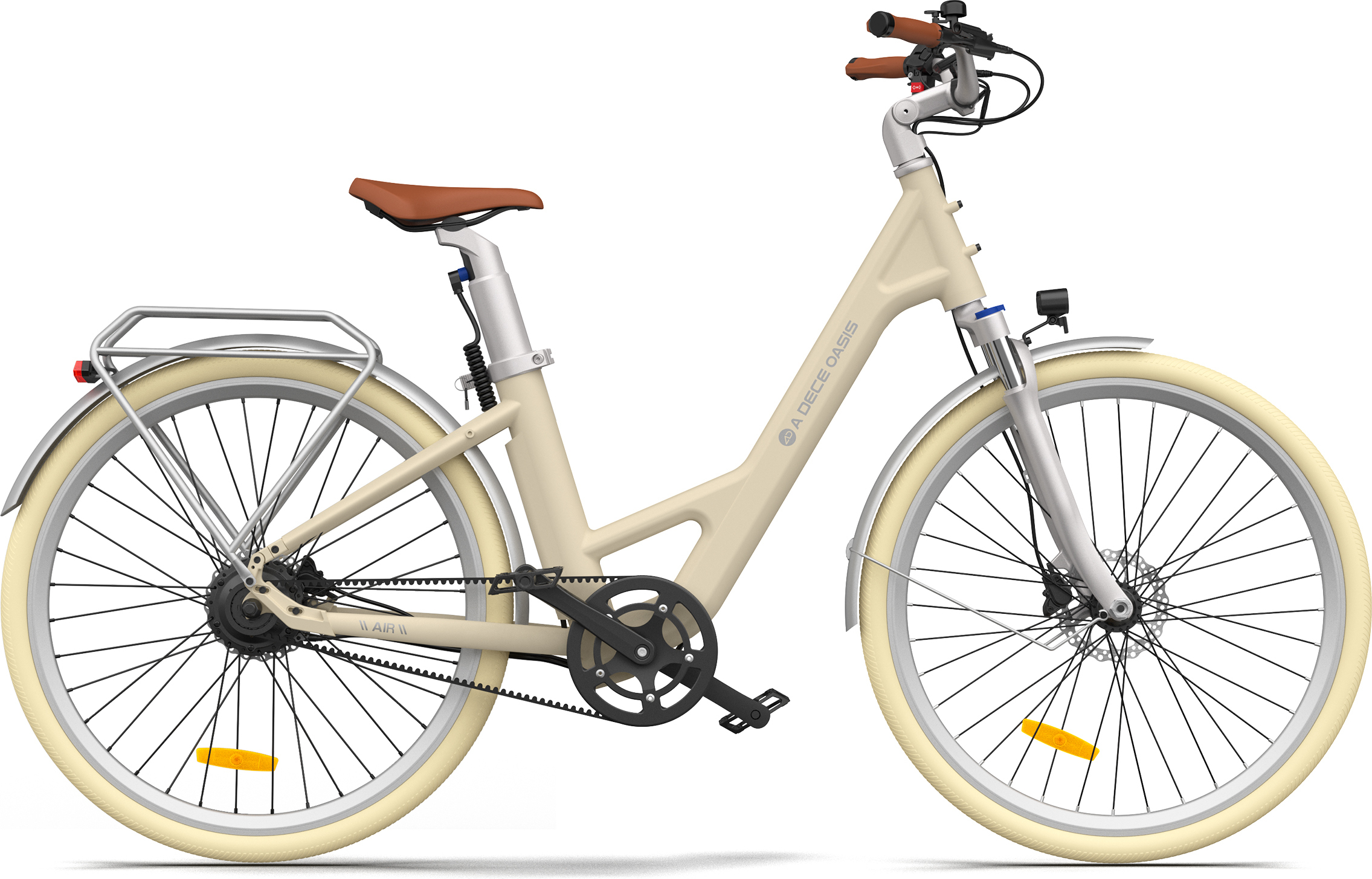 ADO Air 28 Pro elektrobicykel, Pedelec s remeňovým pohonom, Bafang motor, 2-rýchlosti, 250W, pre ženy/mužov