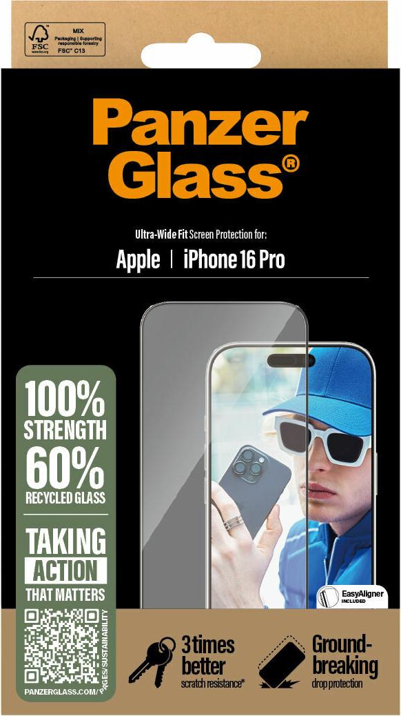 PanzerGlass iPhone 16 Pro Ochranná fólia na mobilný telefón