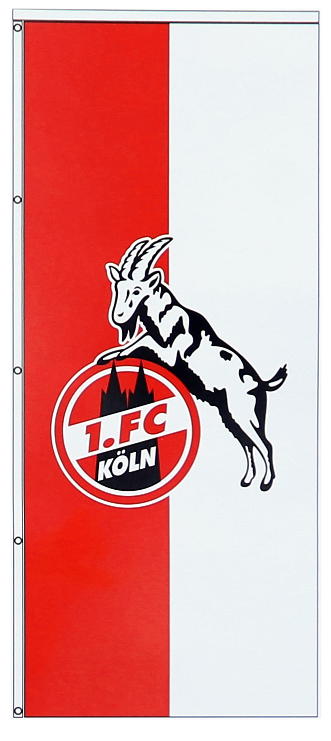 FC Köln Fahne 1 Hissfahne  90x140 cm  " Stadion  "  2 Ösen 