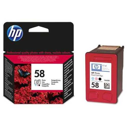 HP C6658AE 58 tlačová hlava fotografická kazeta ( azurová svetlá purpurová svetlá čierna ) 140 fotografií 17 ml pre HP DeskJet Series 5550 3650 OfficeJet 4200 Series OfficeJet 5610 PhotoSmart 7660