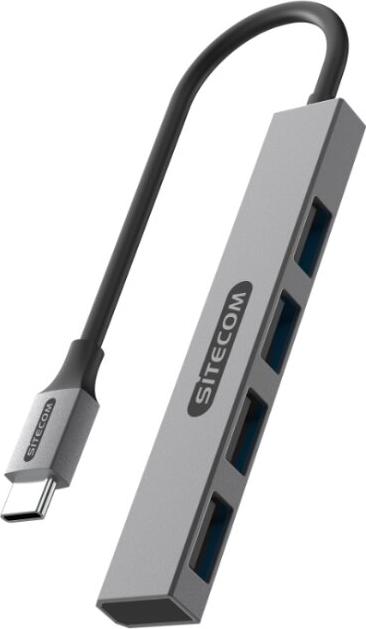 Kompaktný a prenosný rozbočovač USB-C na 4x USB-A