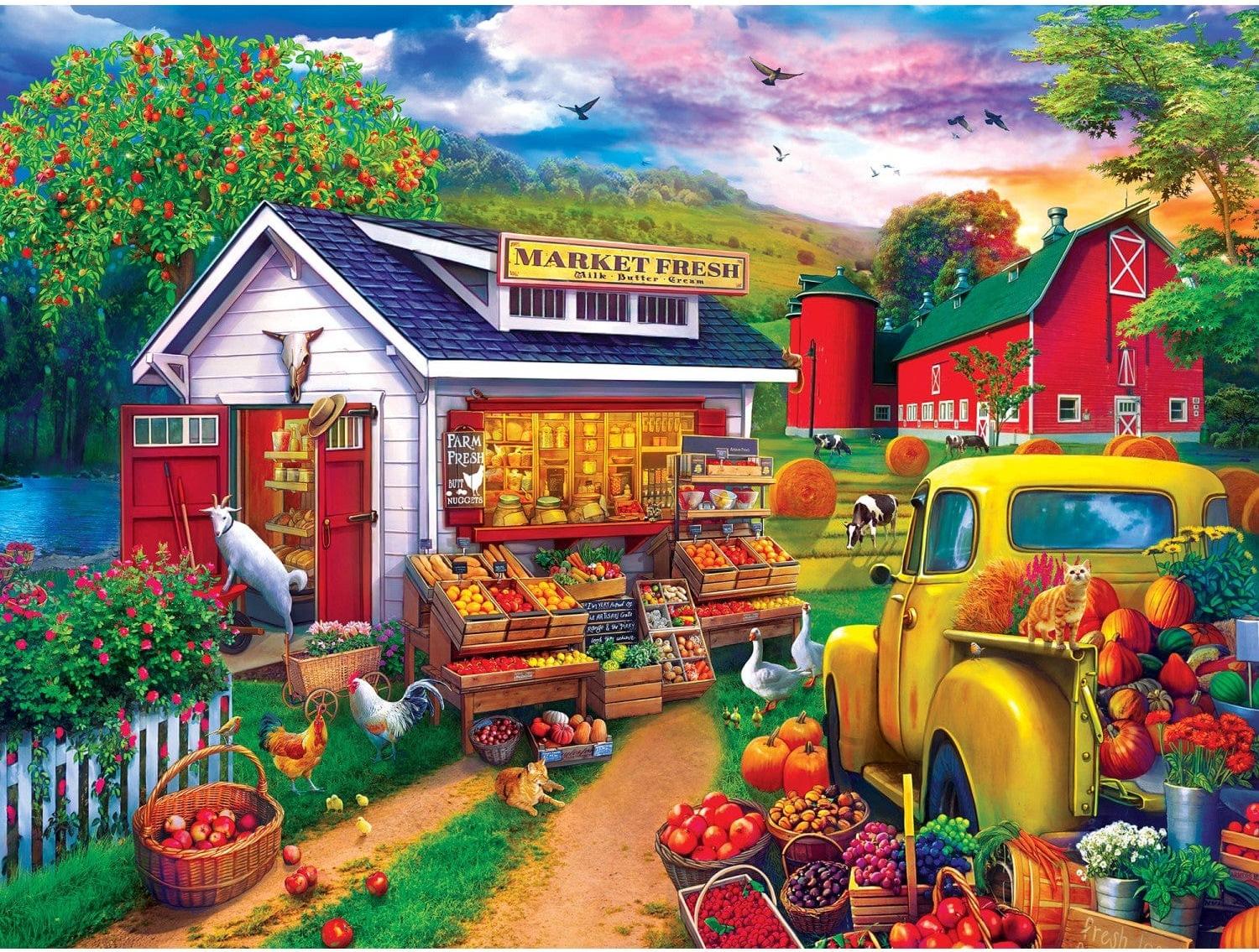 Master Pieces Puzzle Farmer's Market Market Fresh Morning 750 Teile 32557