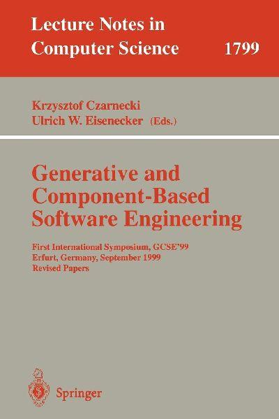 Springer Generative Softwareentwicklung und komponentenbasierte Softwareentwicklung
