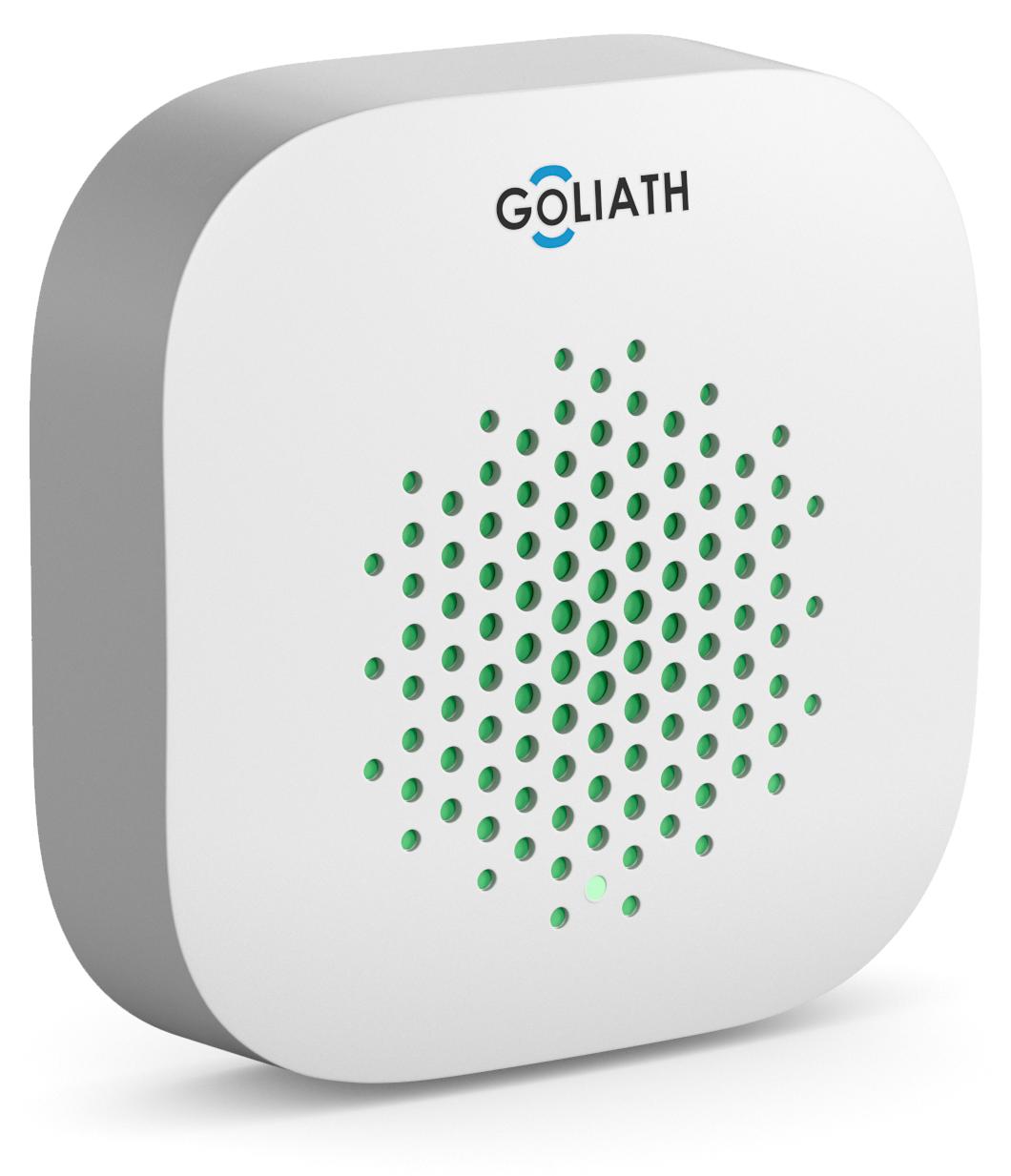 GOLIATH Basic Alarm | Innensirene | Indikator LED | 85-105 dB | Weiß | InnenSirene