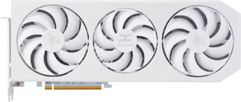 PowerColor Hellhound Radeon RX 9070 XT Spectral White AMD 16 GB GDDR6 (RX9070XT 16G-L/OC/WHITE)