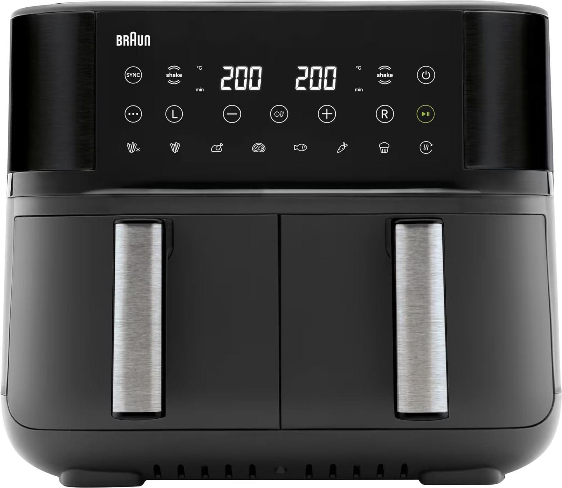 BRAUN Horkovzdušná fritéza TwinCook 3 TD 3030 čierna