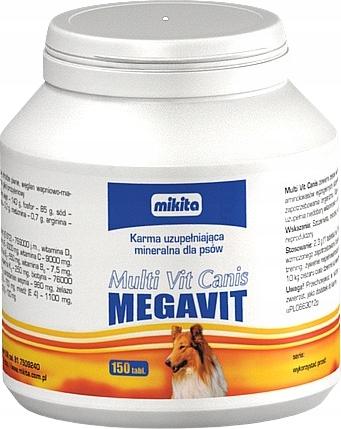 MIKITA MULTI VIT CANIS MEGAVIT Vitamine Makro und Mikroelemente FÜR HUNDE 150 t