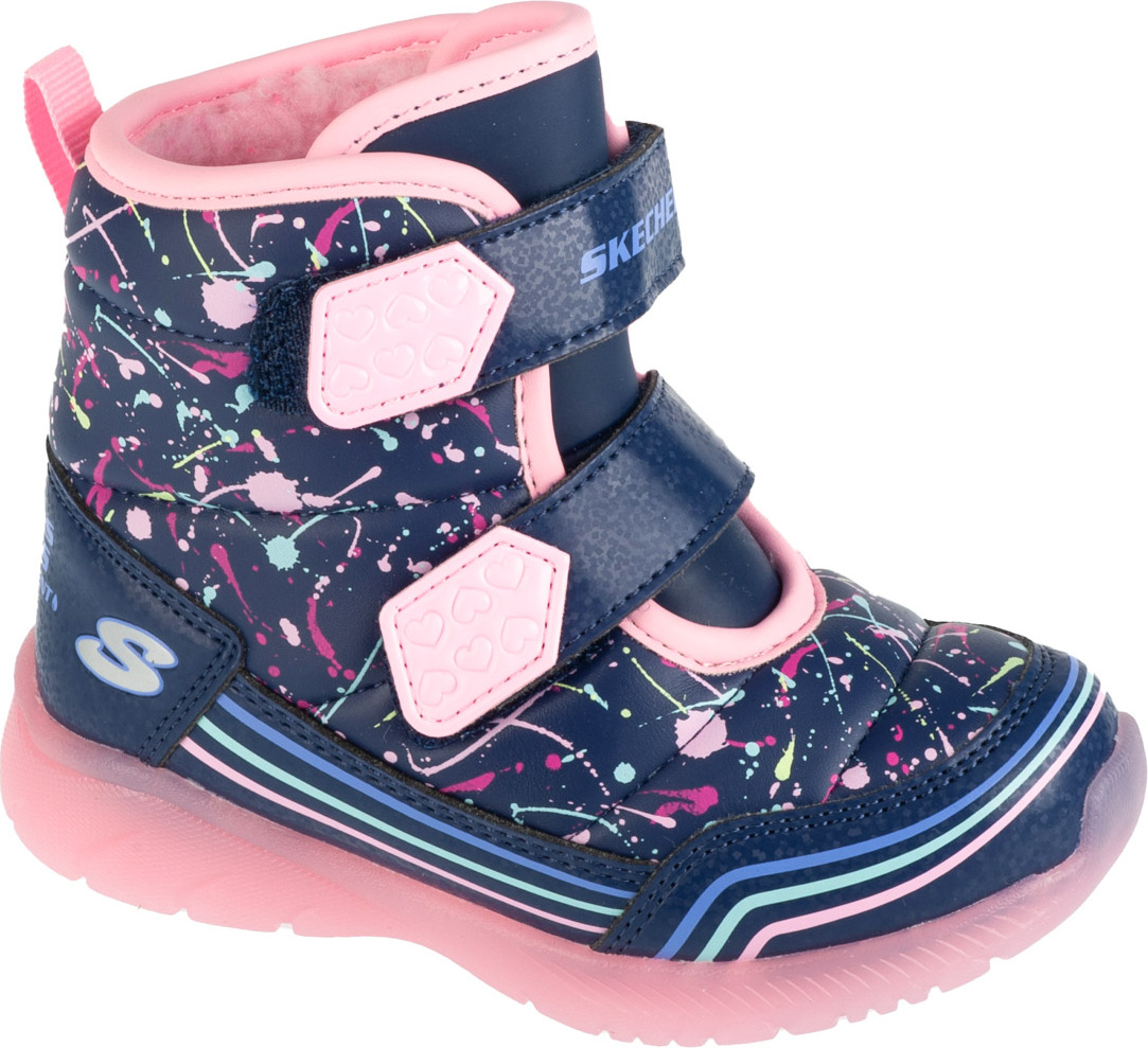 Skechers Illumi-Brights - Power Paint 302653N-NVMT, snehové topánky, pre dievčatá, tmavomodré