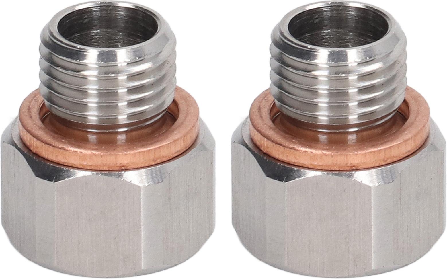 Gistuch Metrikanpassungsadapter 1/8in NPT weiblich zu M12X1.25 Männliche Aluminiumlegierung für Automobile