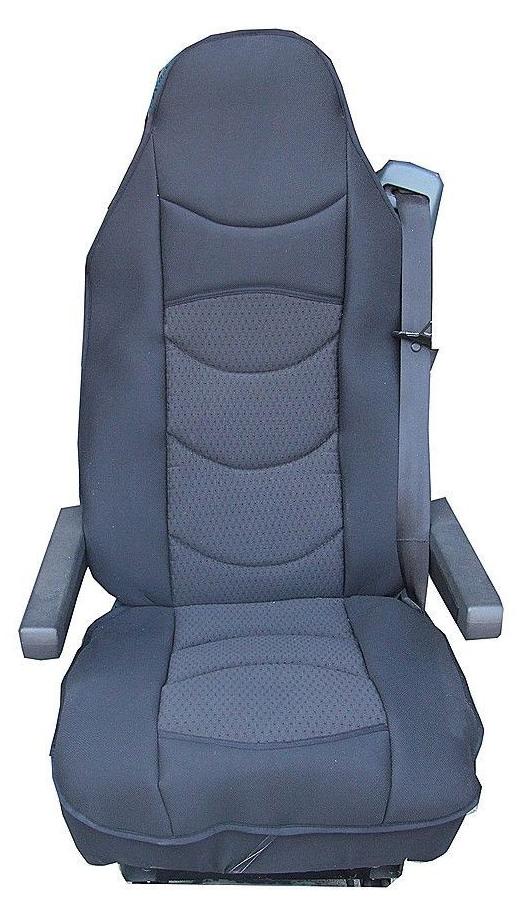 PROMOLINK 1 Stück Universeller Bezug/Polsterung für Lkw-Sitz (Massagetyp), Schwarz TAP188