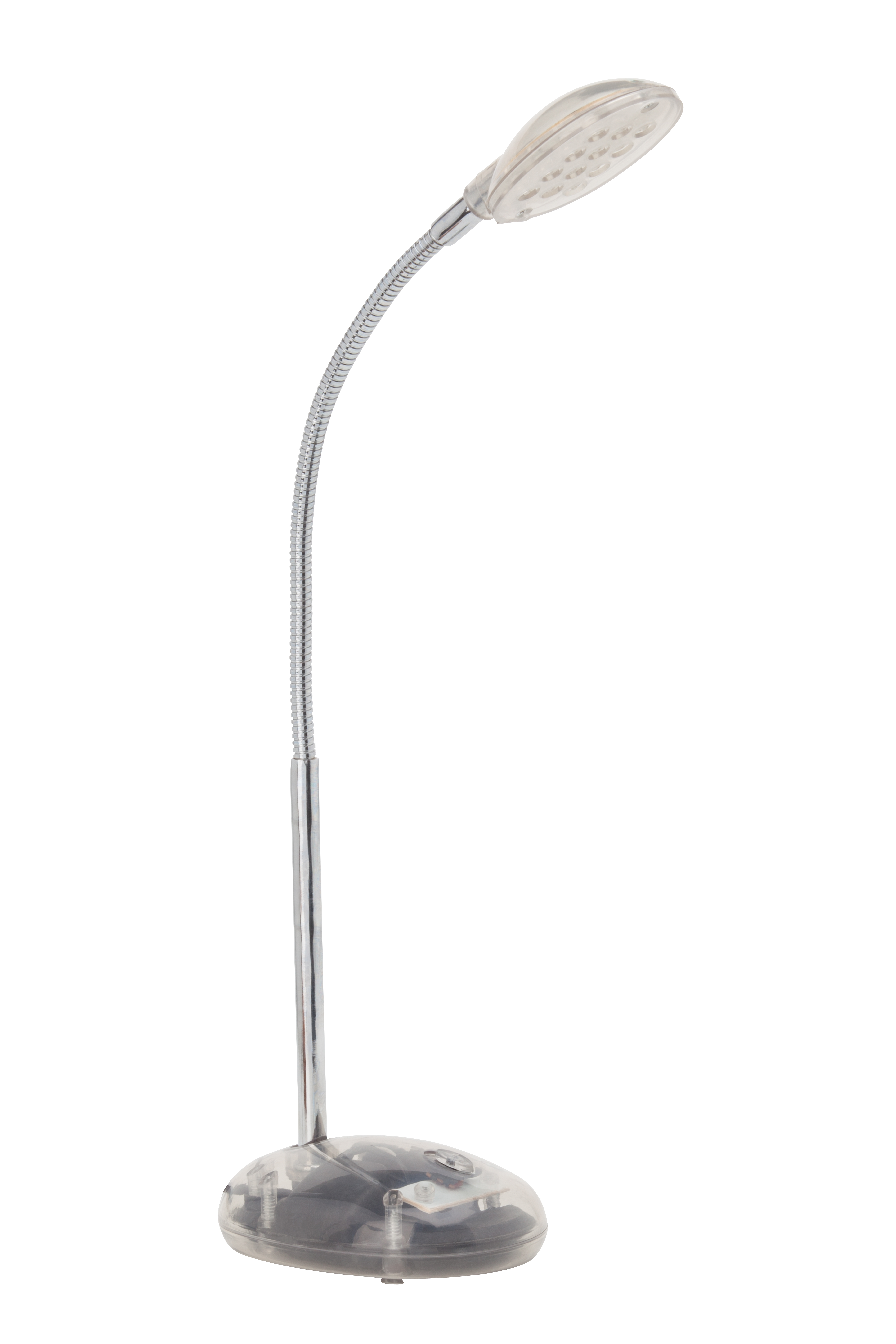 BRILLIANT LED Tischleuchte Timmi | zeitlose Bürolampe | Kunststoff/Metall | transparent | Individuell einstellbar G92927/00