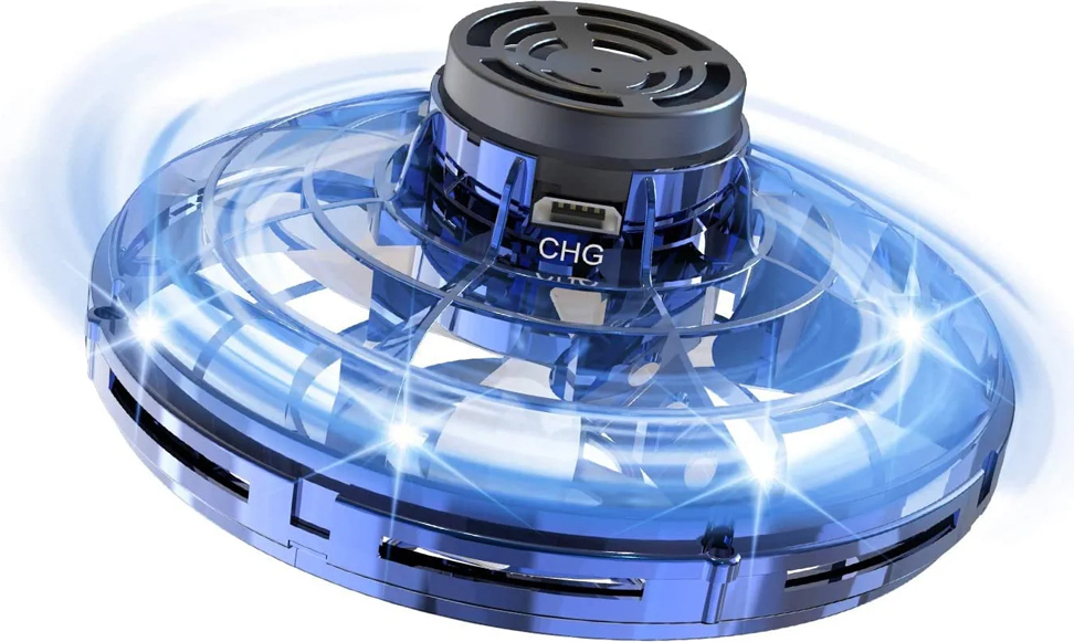 KINSI Fliegender Kreisel,UFO Flying Ball Fliegendes Spielzeug Drohne 02-86097964-02