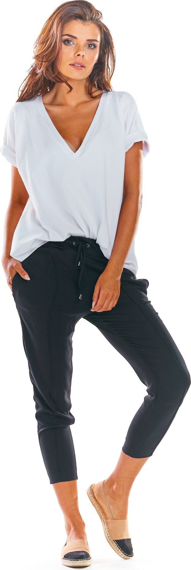 Awama Elegante Hosen für Frauen Gwendogeus A306 schwarz M 246176