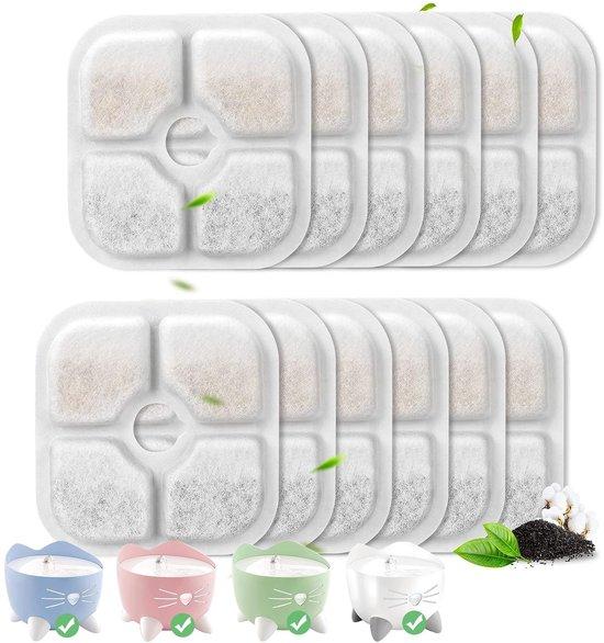 OEM Katzenfontäne-Filter 16 Stück, 2,5 Liter, 3-lagig, Aktivkohle, Weiß 2026