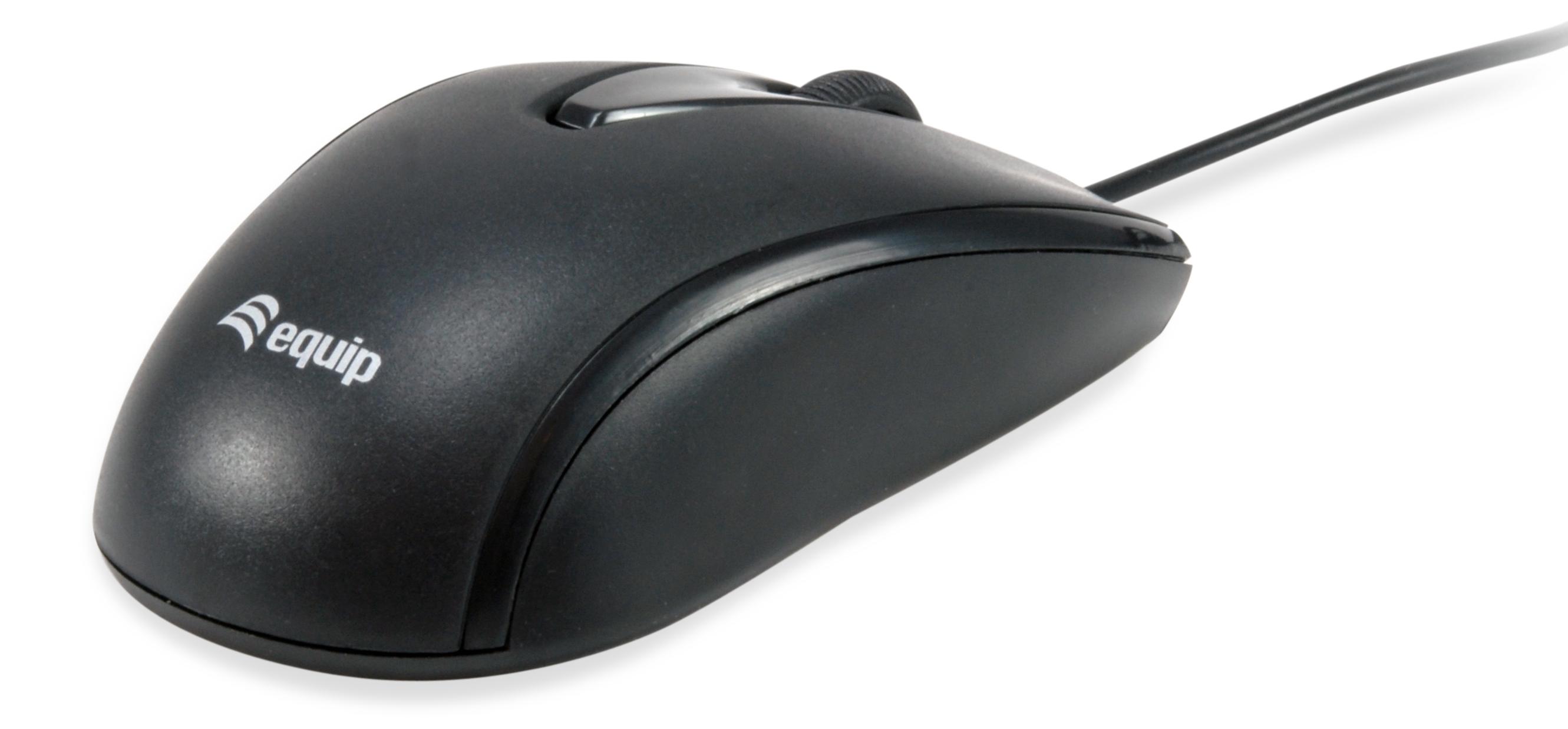 Equip Optische Maus USB-C Komp. Rechts-Linkshänder 1.5m sw 245116